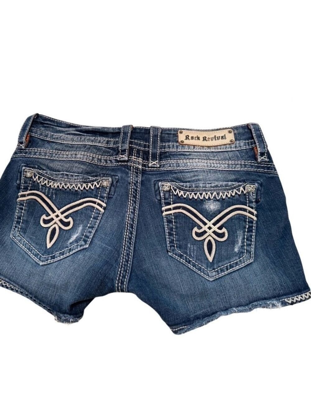 Rock Revival Becky Denim Shorts Size 31 - Picture 10 of 10